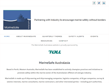Tablet Screenshot of marinesafeaustralasia.org